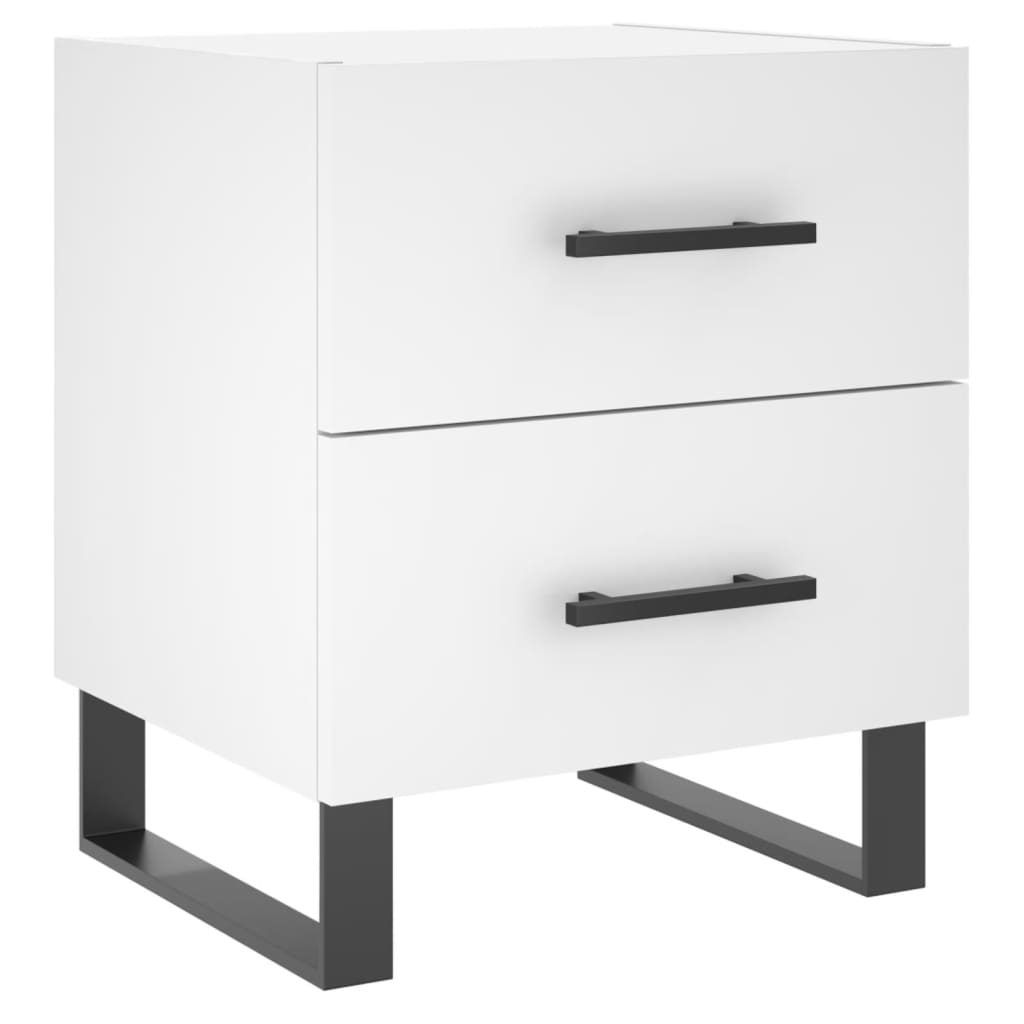 Nattbord hvit 40x35x47,5 cm konstruert tre