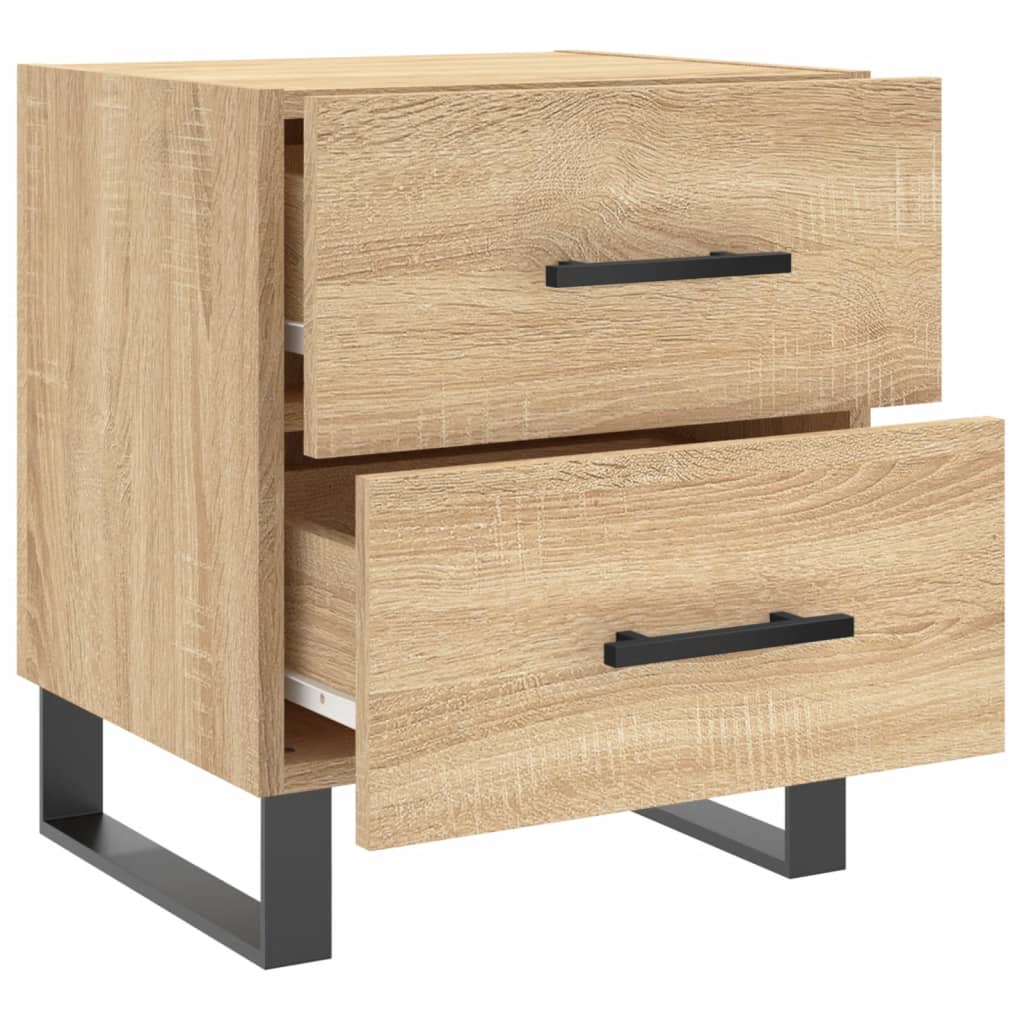 Nattbord 2 stk sonoma eik 40x35x47,5 cm konstruert tre vidaXL