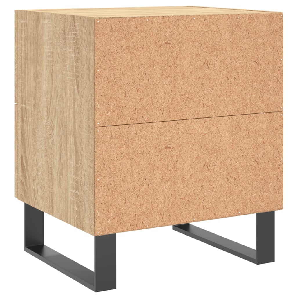 Nattbord 2 stk sonoma eik 40x35x47,5 cm konstruert tre vidaXL