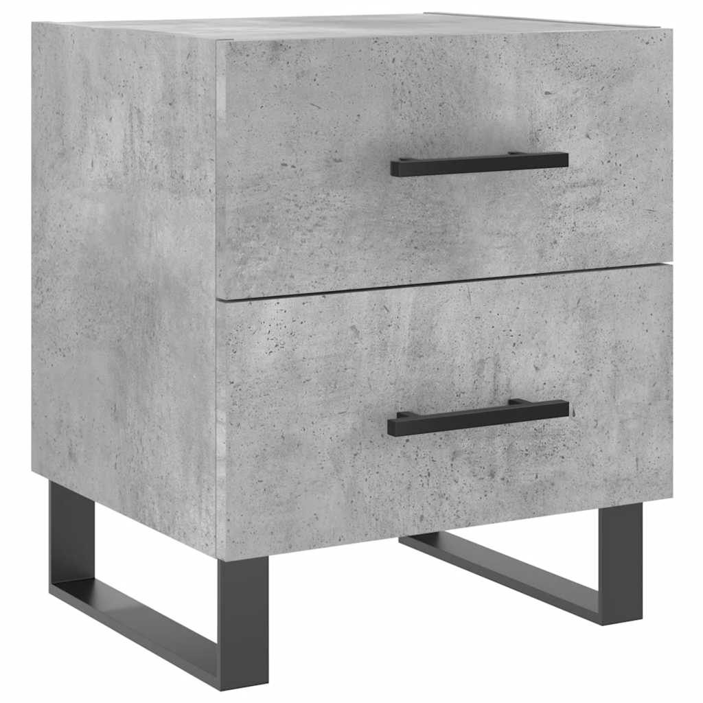 Nattbord 2 stk betonggrå 40x35x47,5 cm konstruert tre vidaXL