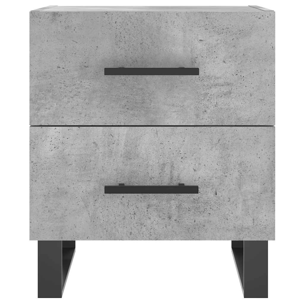 Nattbord 2 stk betonggrå 40x35x47,5 cm konstruert tre vidaXL