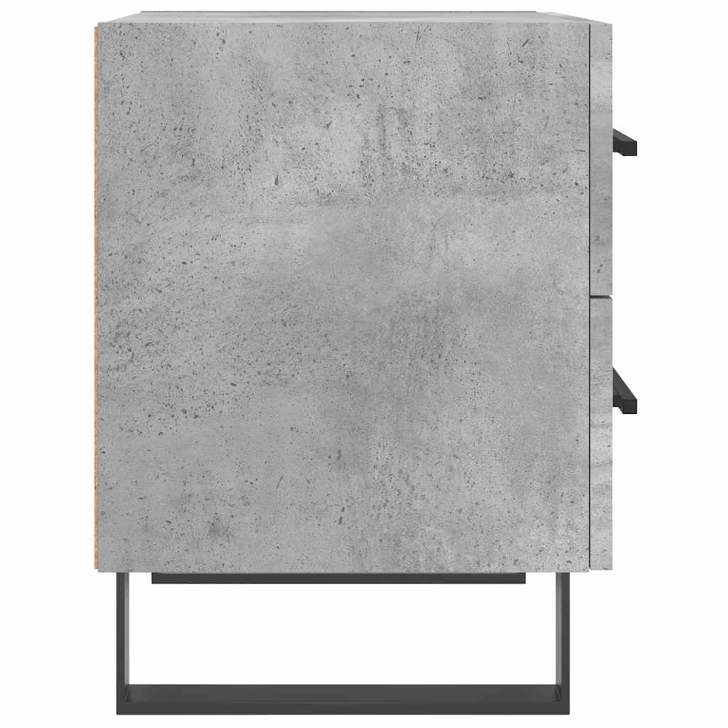 Nattbord 2 stk betonggrå 40x35x47,5 cm konstruert tre vidaXL