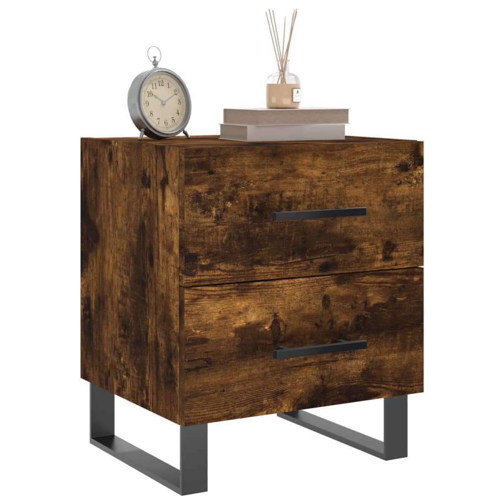 Nattbord røkt eik 40x35x47,5 cm konstruert tre