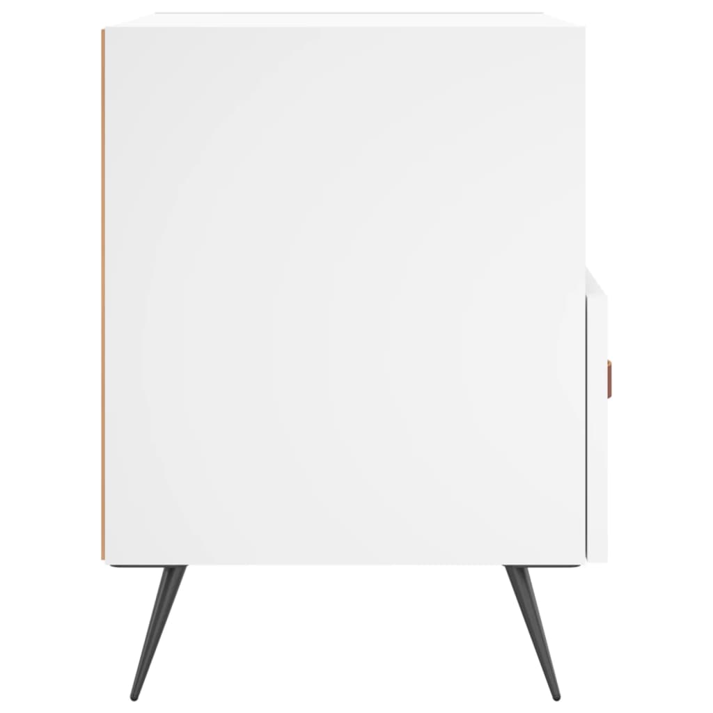 Nattbord hvit 40x35x47,5 cm konstruert tre vidaXL