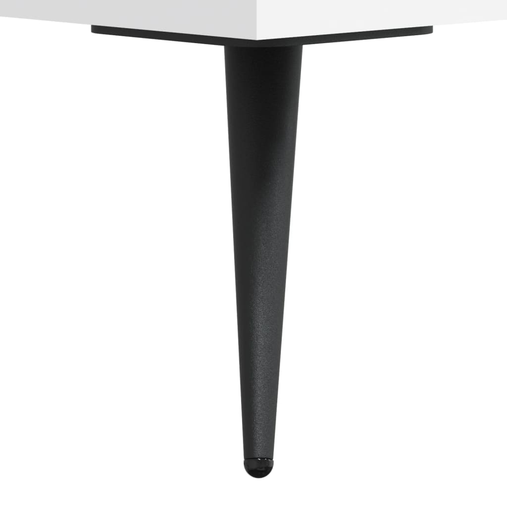 Nattbord hvit 40x35x47,5 cm konstruert tre vidaXL