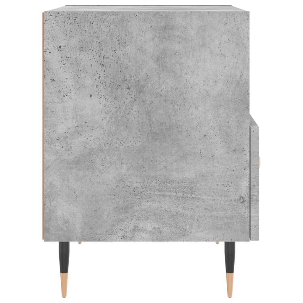 Nattbord 2 stk betonggrå 40x35x47,5 cm konstruert tre vidaXL