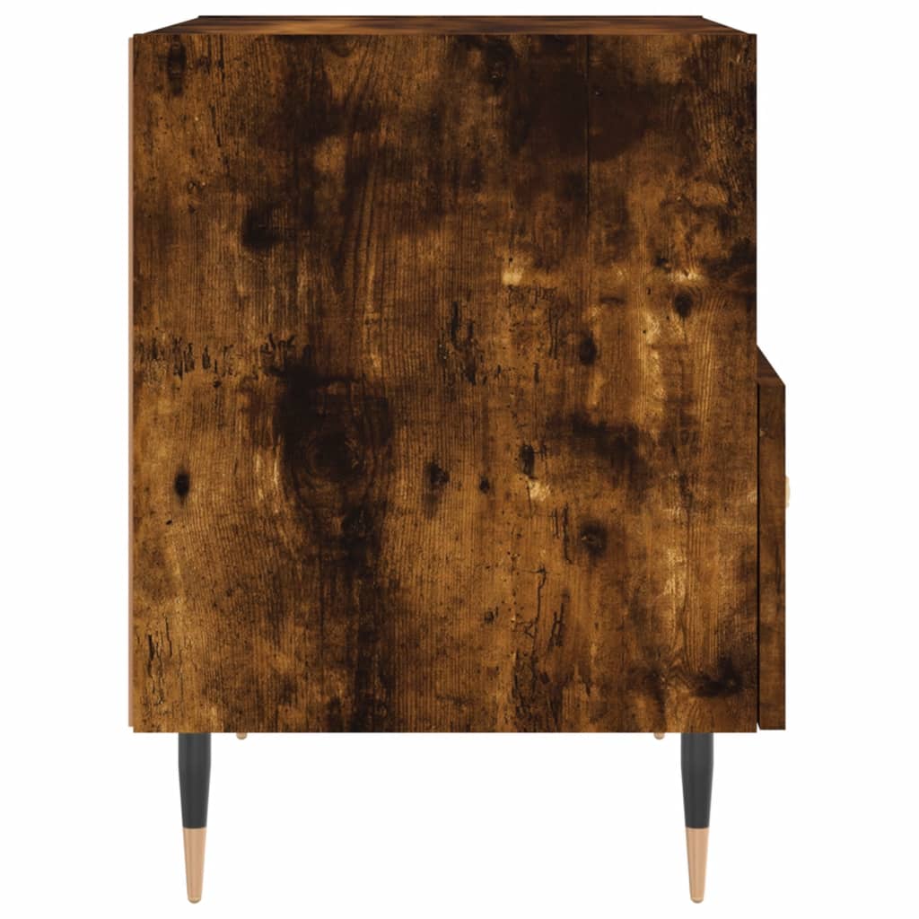 Nattbord 2 stk røkt eik 40x35x47,5 cm konstruert tre