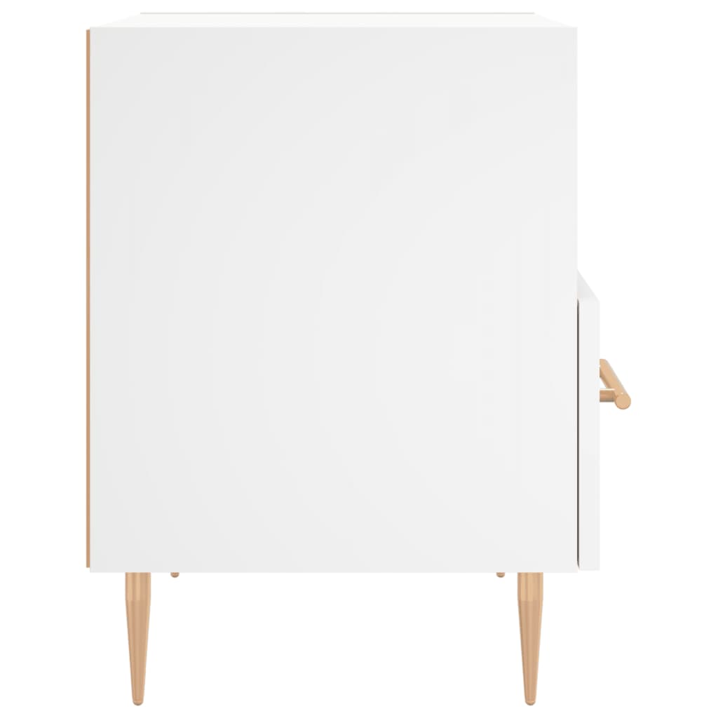 Nattbord 2 stk hvit 40x35x47,5 cm konstruert tre