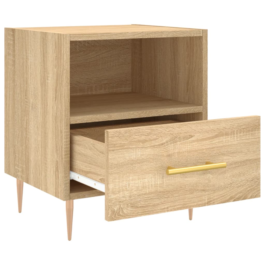 Nattbord sonoma eik 40x35x47,5 cm konstruert tre