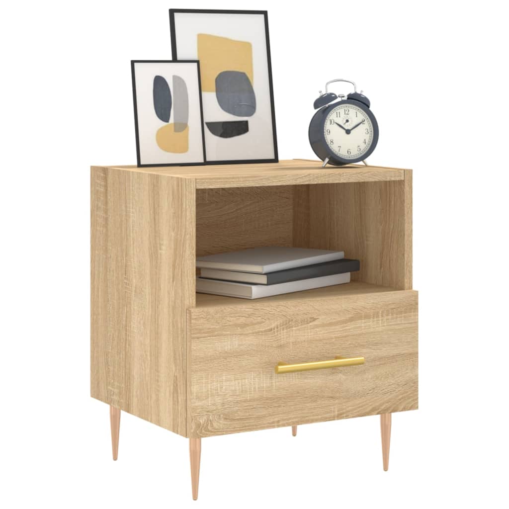 Nattbord 2 stk sonoma eik 40x35x47,5 cm konstruert tre