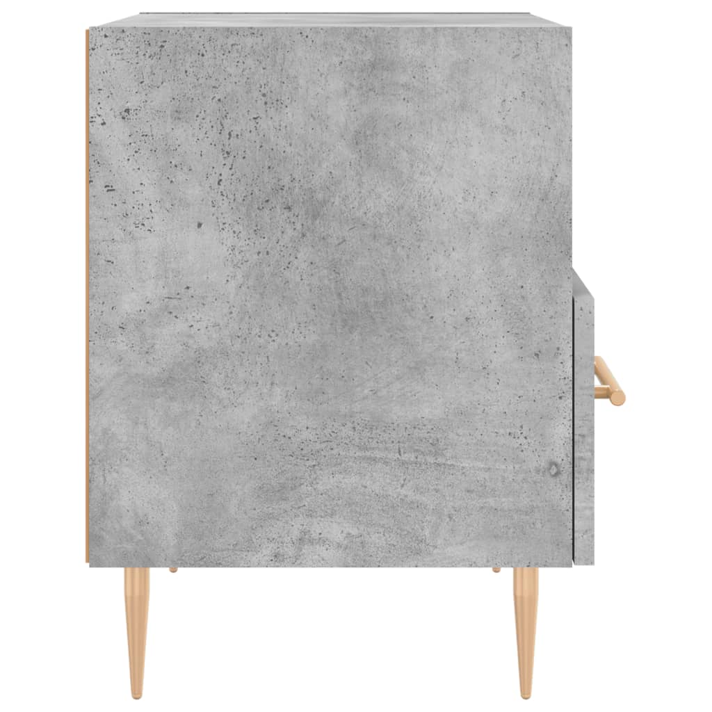 Nattbord 2 stk betonggrå 40x35x47,5 cm konstruert tre