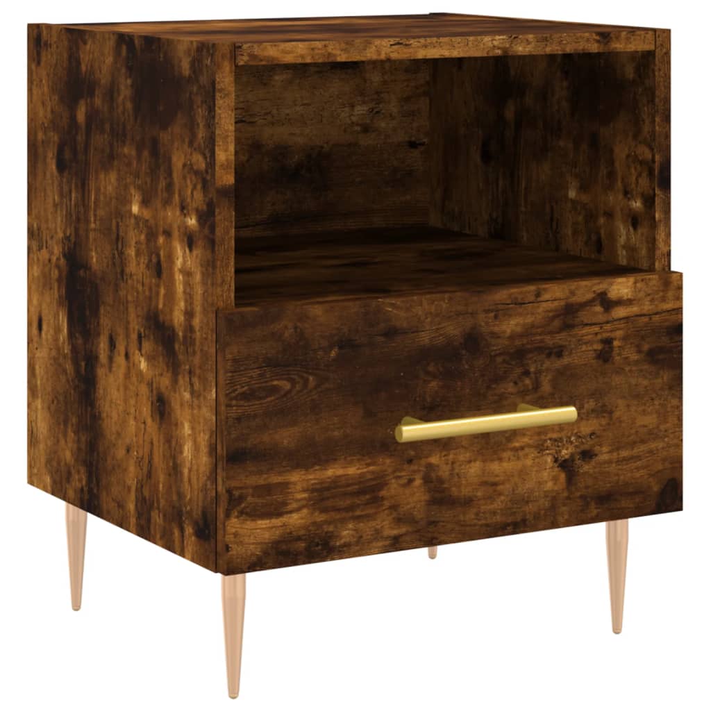 Nattbord røkt eik 40x35x47,5 cm konstruert tre
