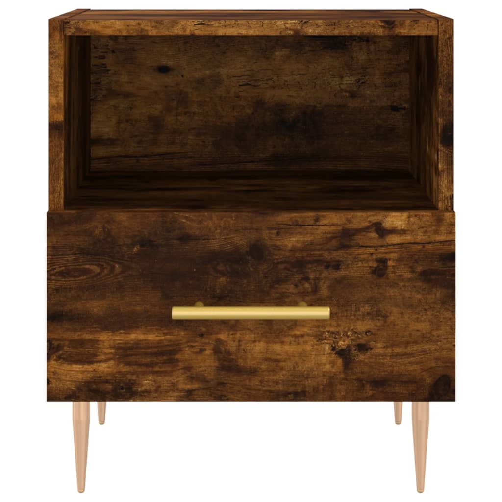 Nattbord røkt eik 40x35x47,5 cm konstruert tre