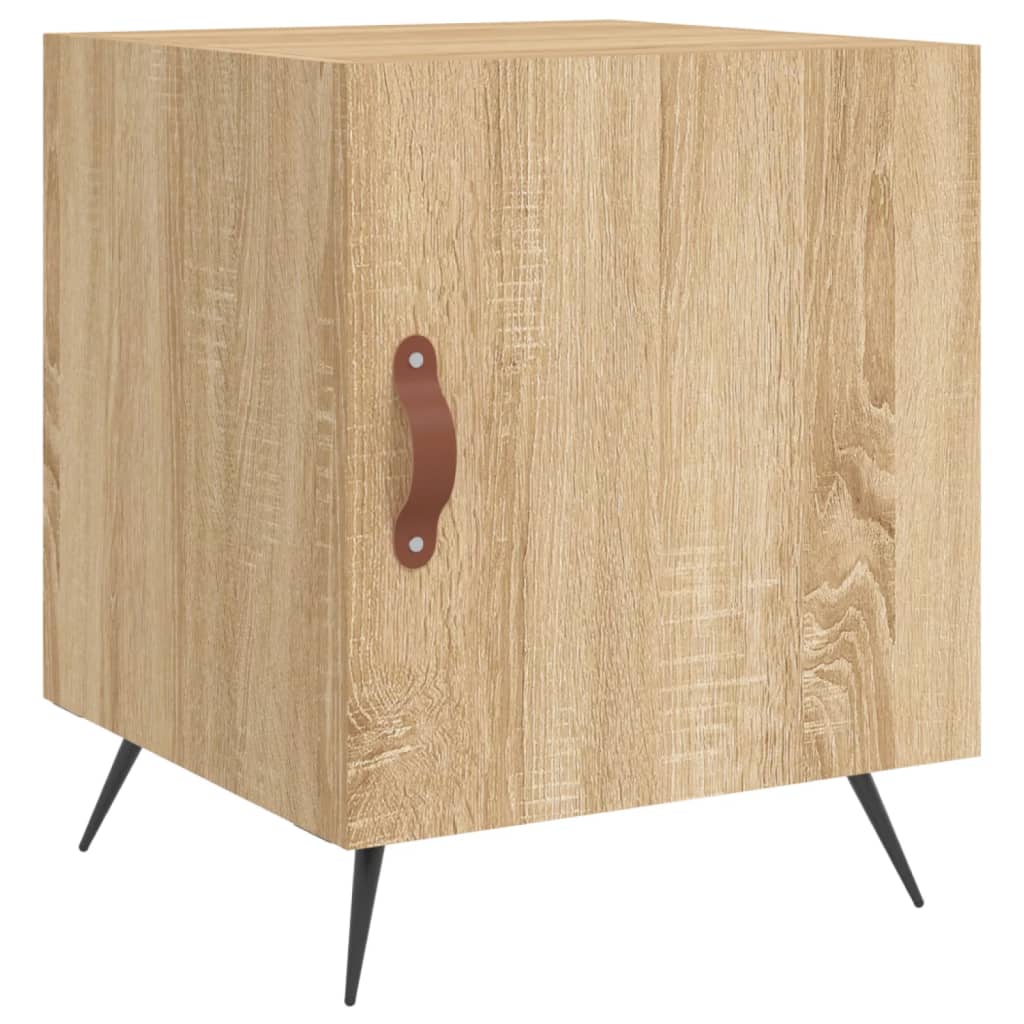 Nattbord sonoma eik 40x40x50 cm konstruert tre vidaXL