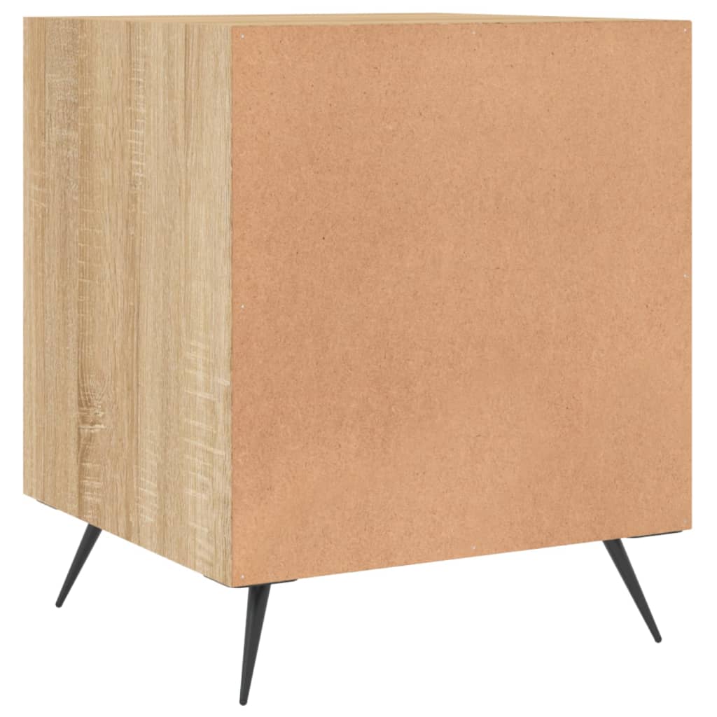 Nattbord sonoma eik 40x40x50 cm konstruert tre vidaXL