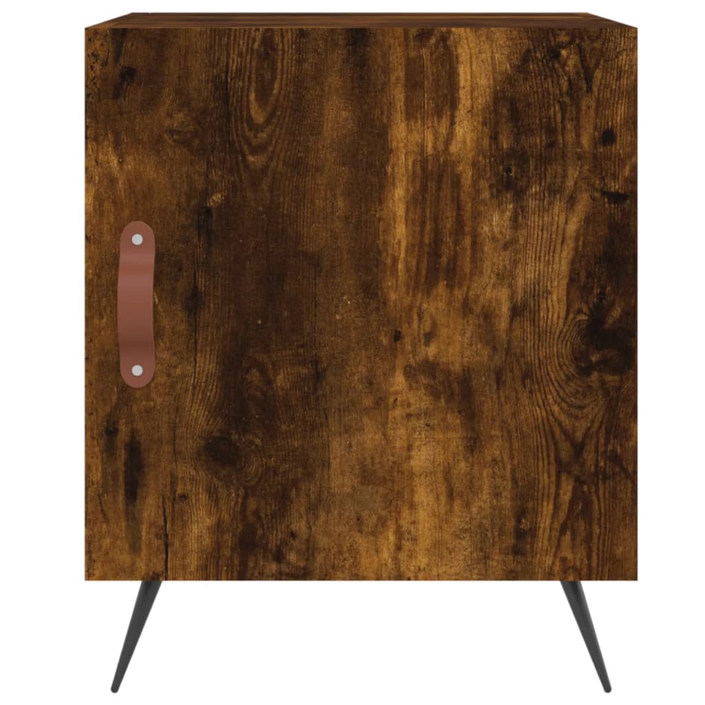 Nattbord 2 stk røkt eik 40x40x50 cm konstruert tre