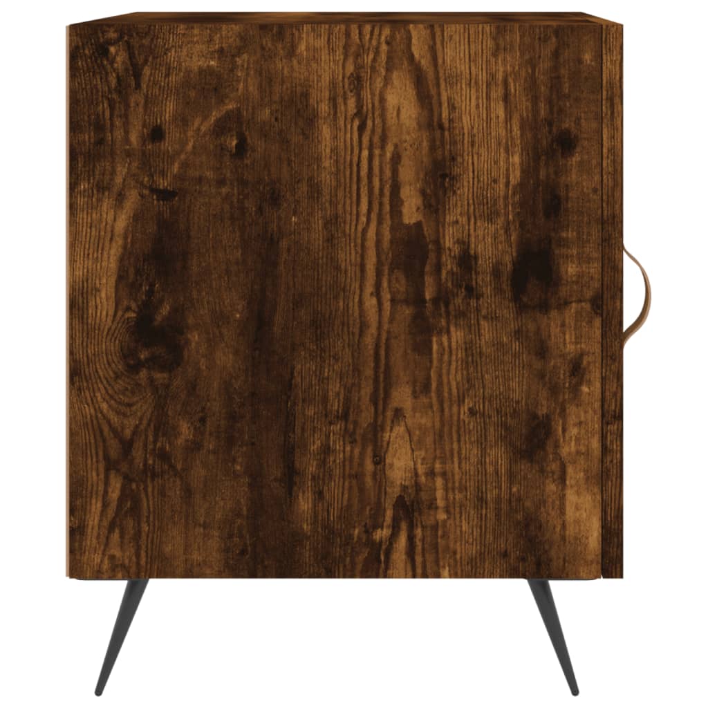 Nattbord 2 stk røkt eik 40x40x50 cm konstruert tre