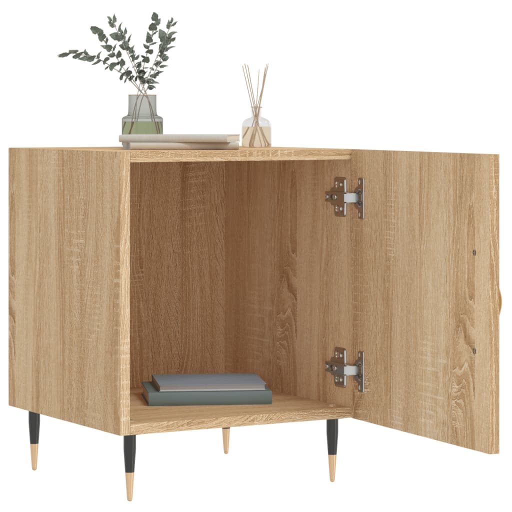 Nattbord 2 stk sonoma eik 40x40x50 cm konstruert tre