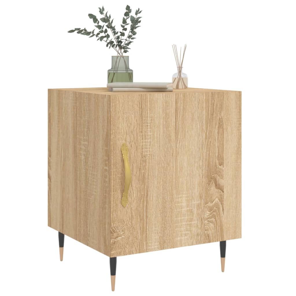 Nattbord 2 stk sonoma eik 40x40x50 cm konstruert tre