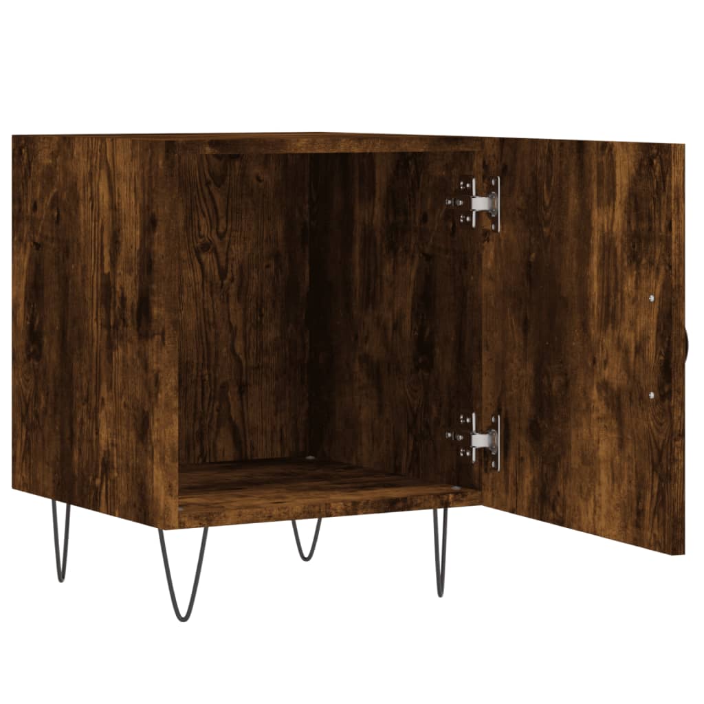 Nattbord røkt eik 40x40x50 cm konstruert tre