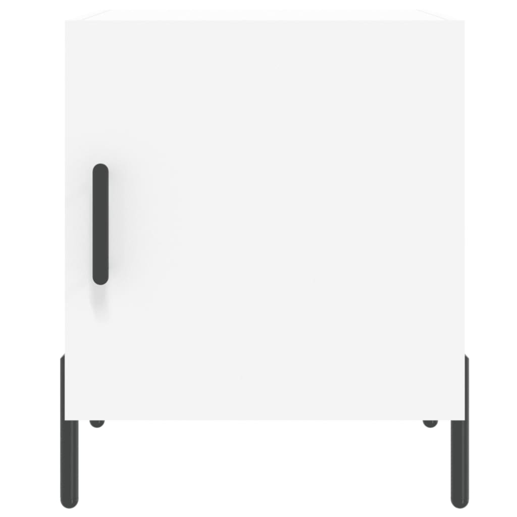 Nattbord 2 stk hvit 40x40x50 cm konstruert tre