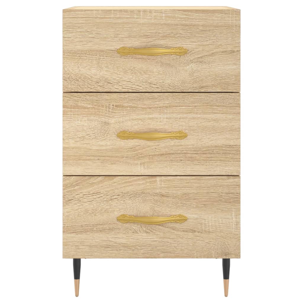 Nattbord sonoma eik 40x40x66 cm konstruert tre