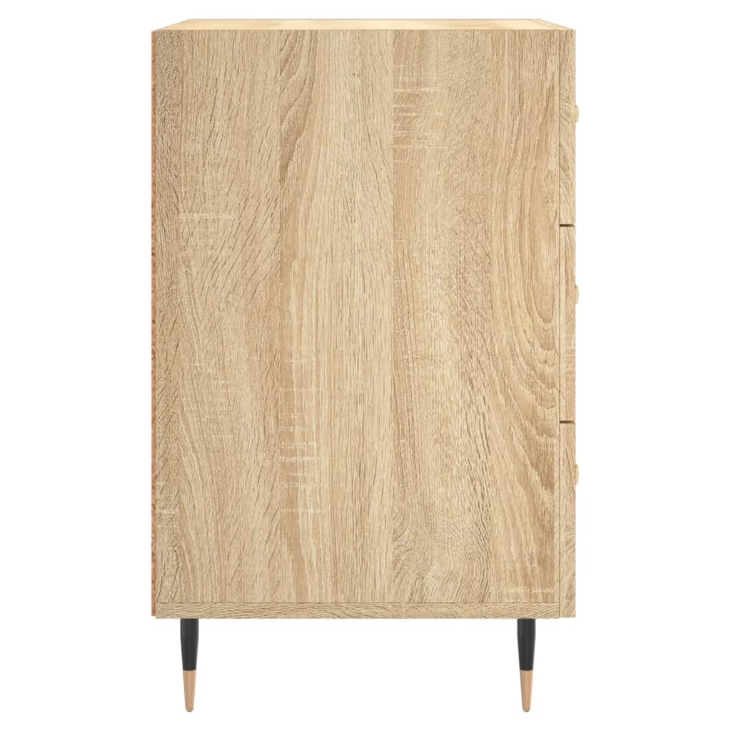 Nattbord sonoma eik 40x40x66 cm konstruert tre