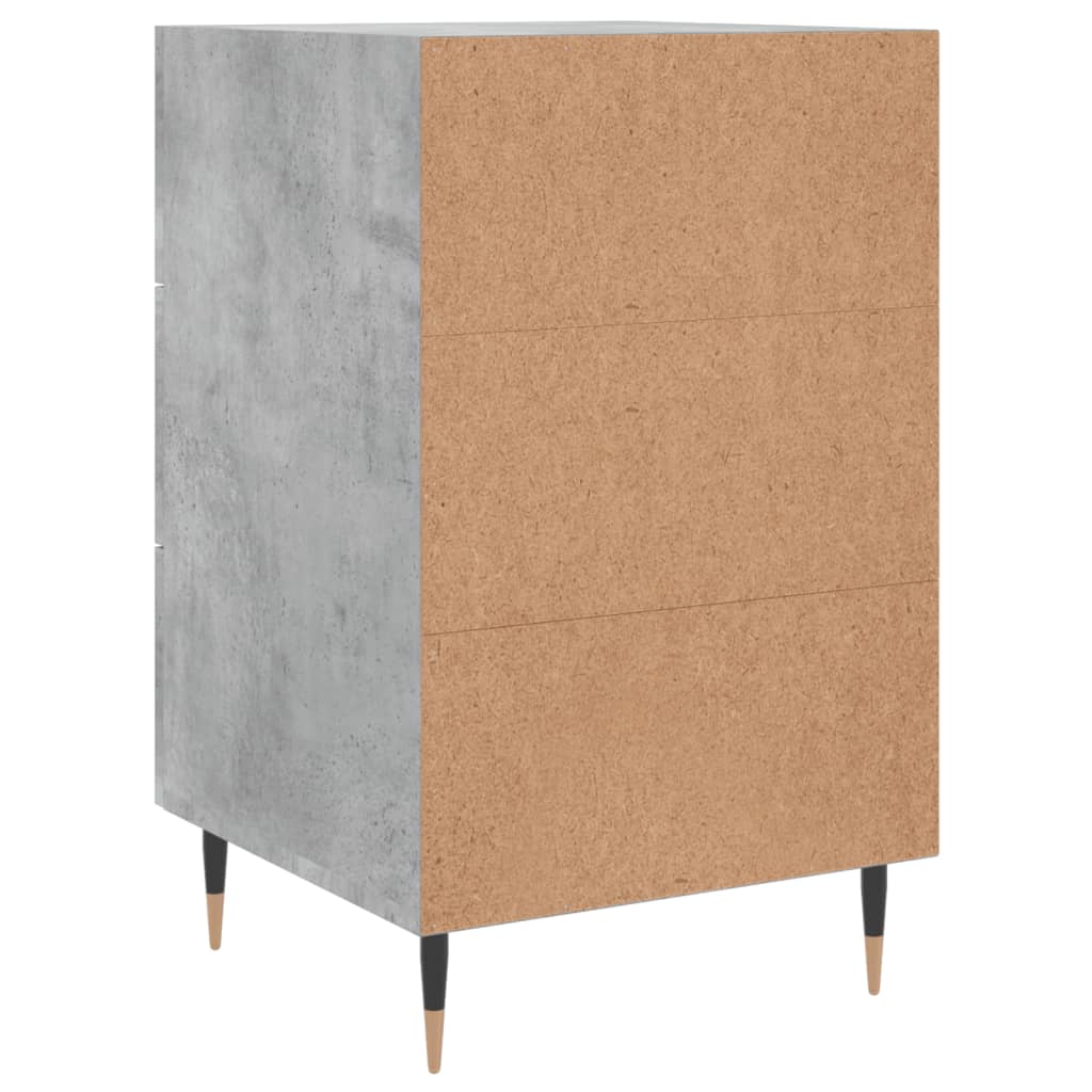 Nattbord betonggrå 40x40x66 cm konstruert tre