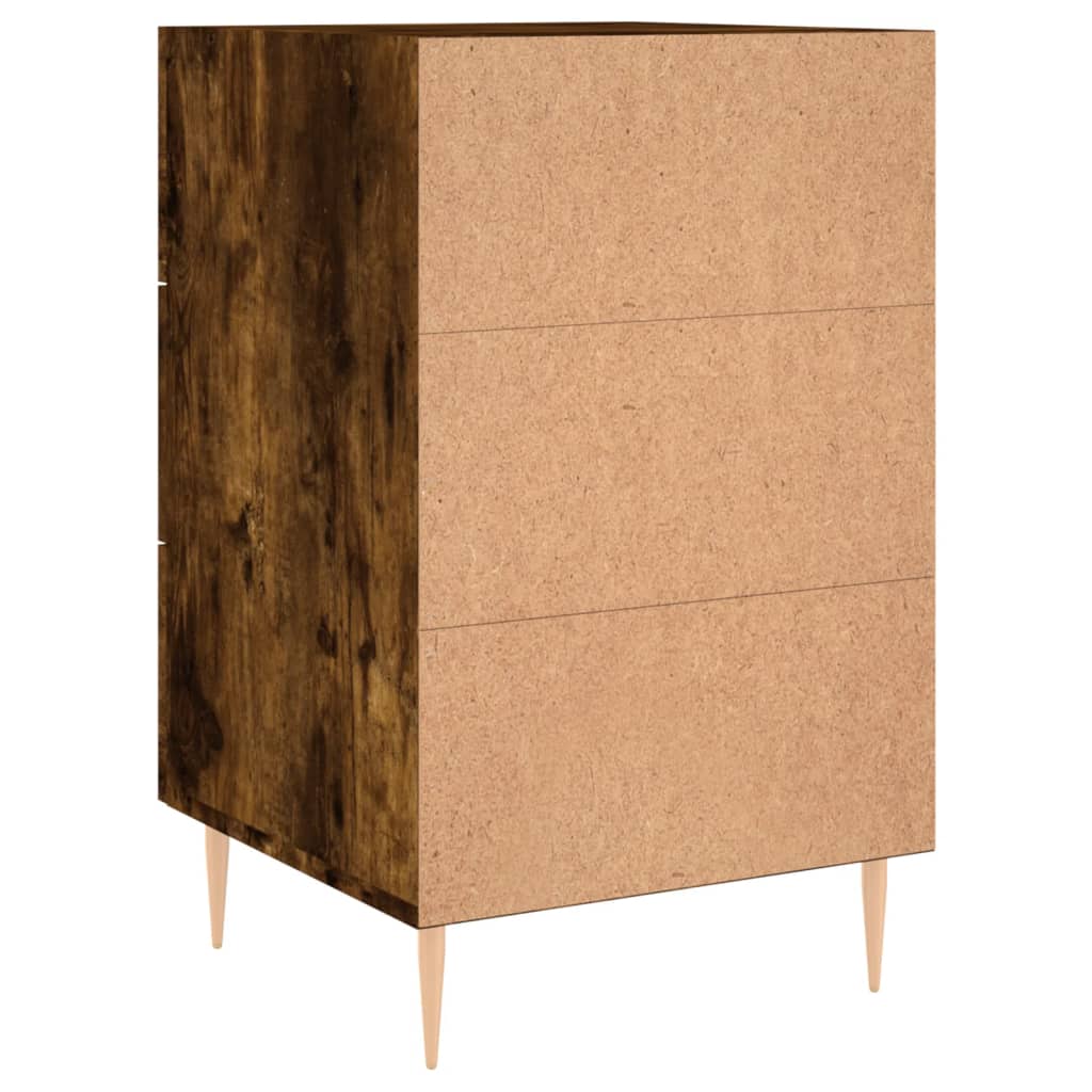Nattbord røkt eik 40x40x66 cm konstruert tre
