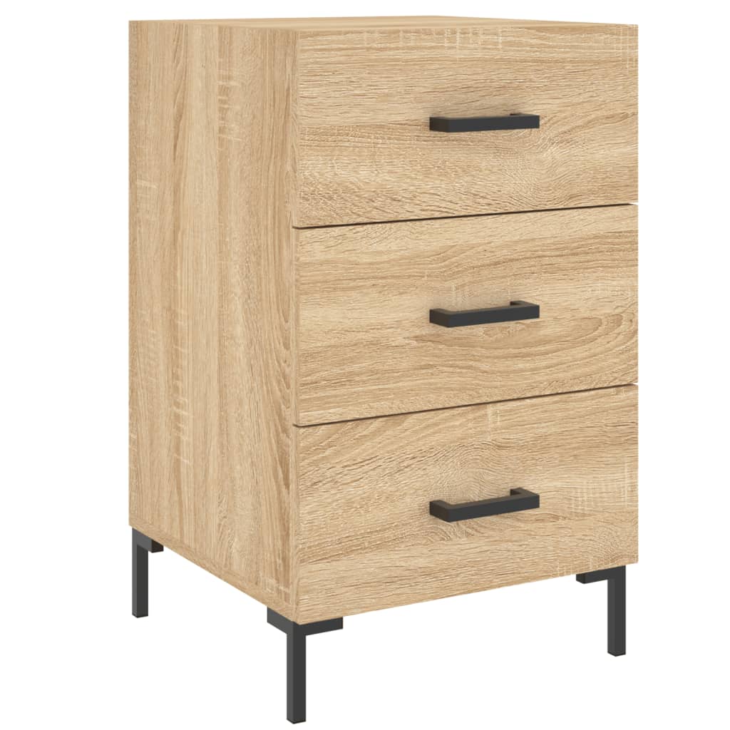 Nattbord sonoma eik 40x40x66 cm konstruert tre