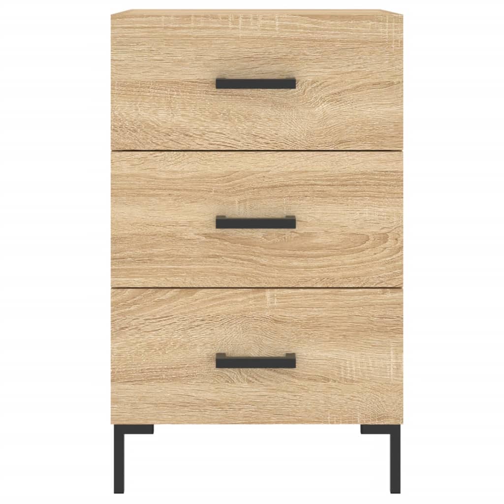 Nattbord sonoma eik 40x40x66 cm konstruert tre