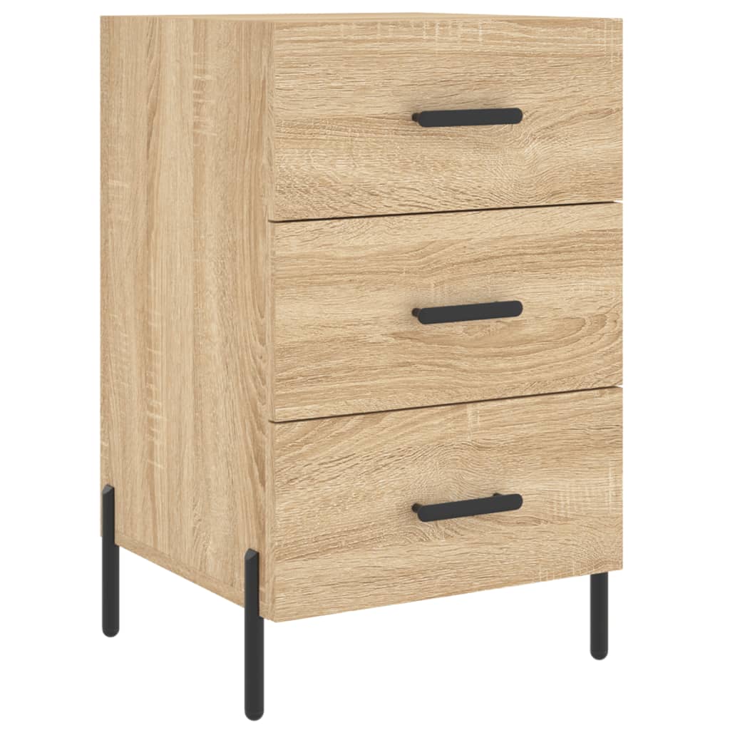 Nattbord sonoma eik 40x40x66 cm konstruert tre
