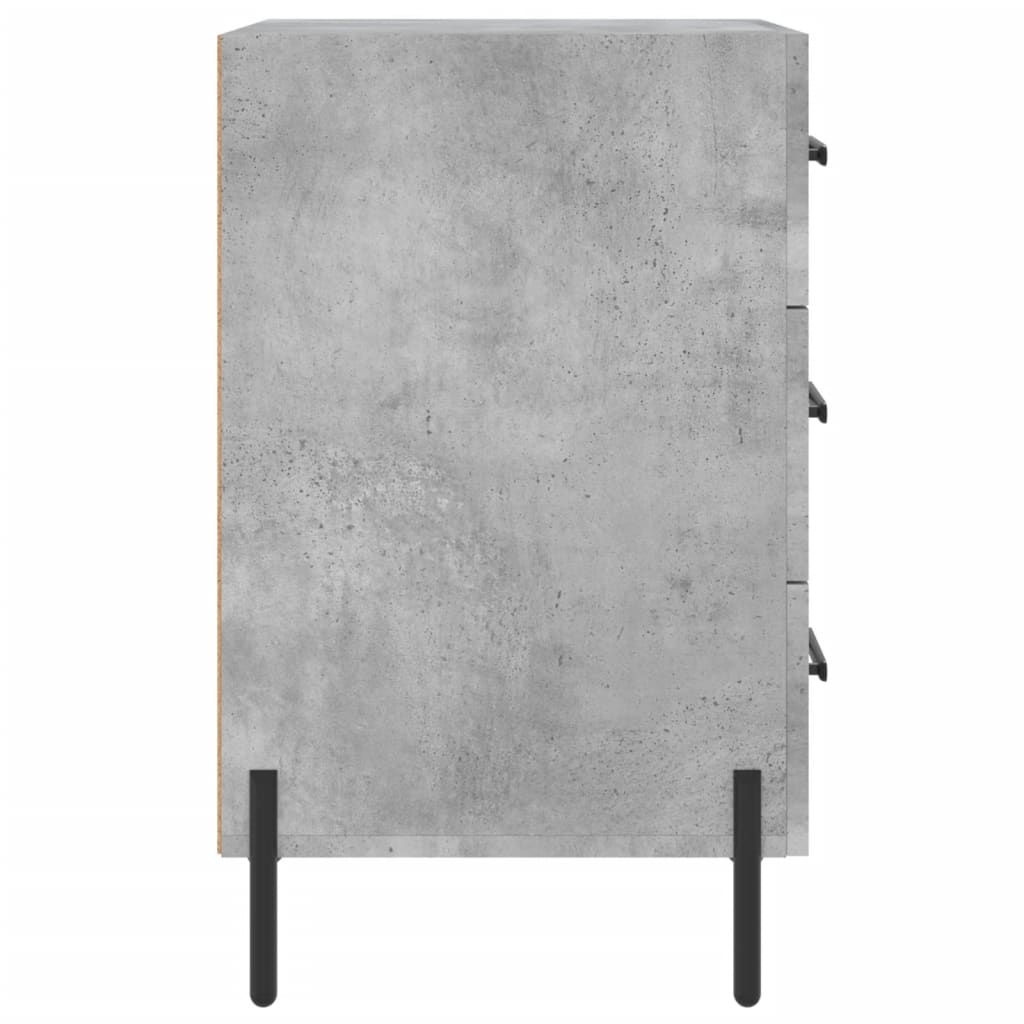 Nattbord betonggrå 40x40x66 cm konstruert tre