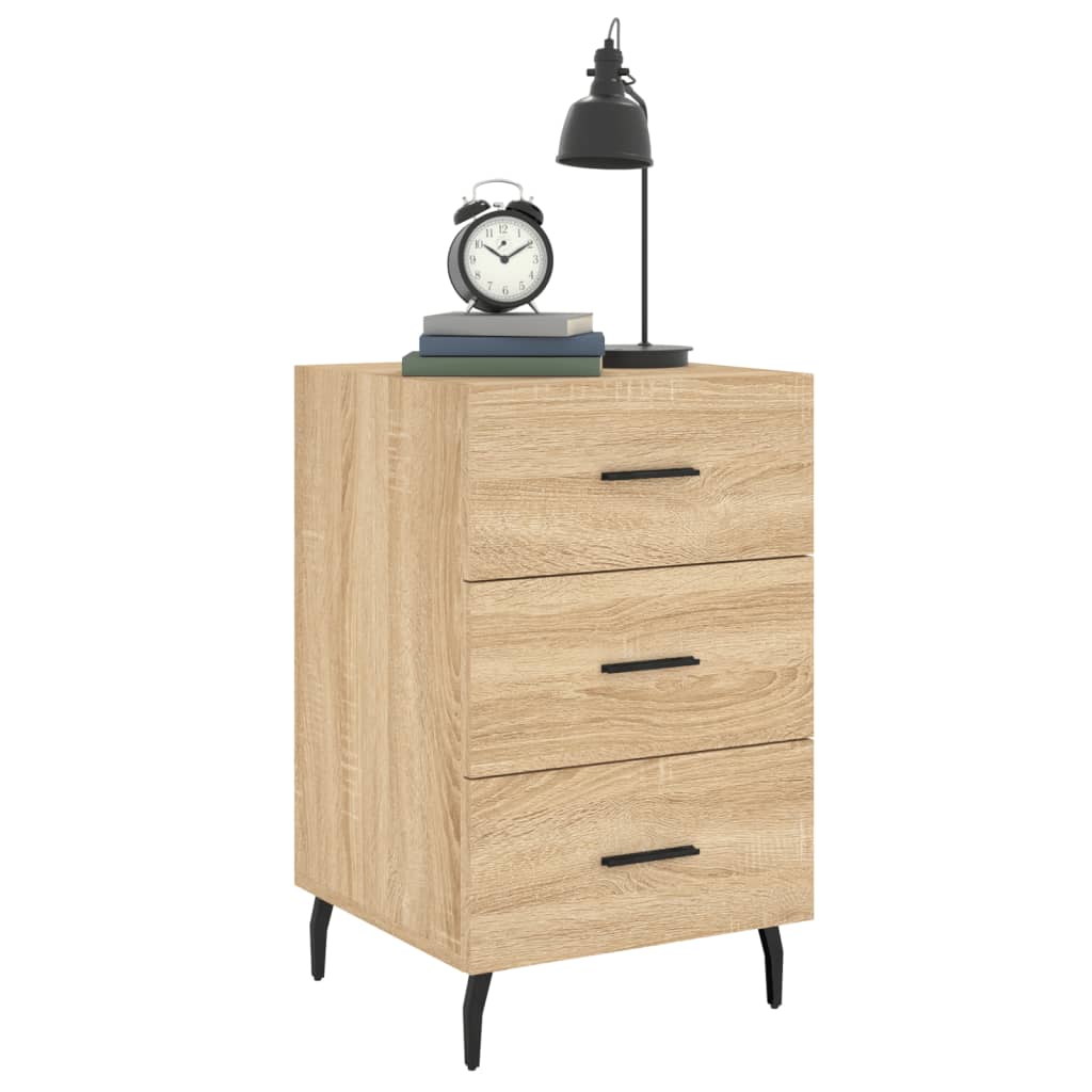 Nattbord sonoma eik 40x40x66 cm konstruert tre