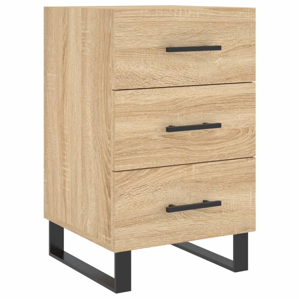 Nattbord sonoma eik 40x40x66 cm konstruert tre