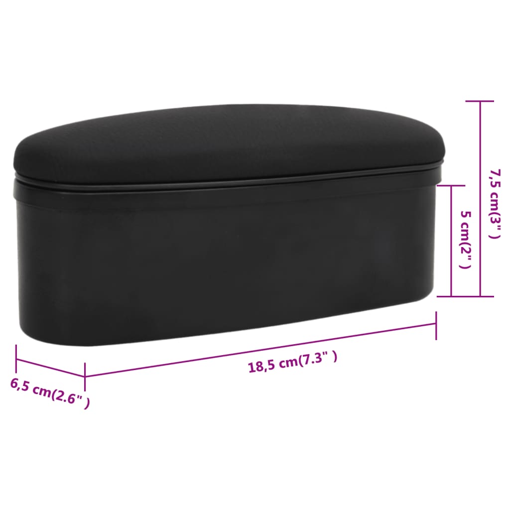 Bilarmlene med oppbevaring universelt 18,5x6,5x7,5 cm ABS