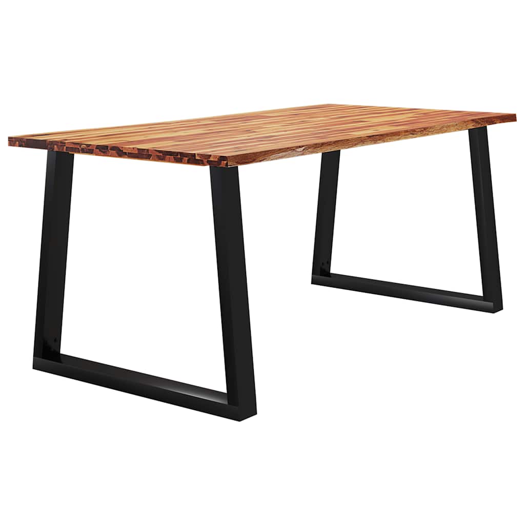 Spisebord med naturlig kant 180x90x75 cm heltre akasie
