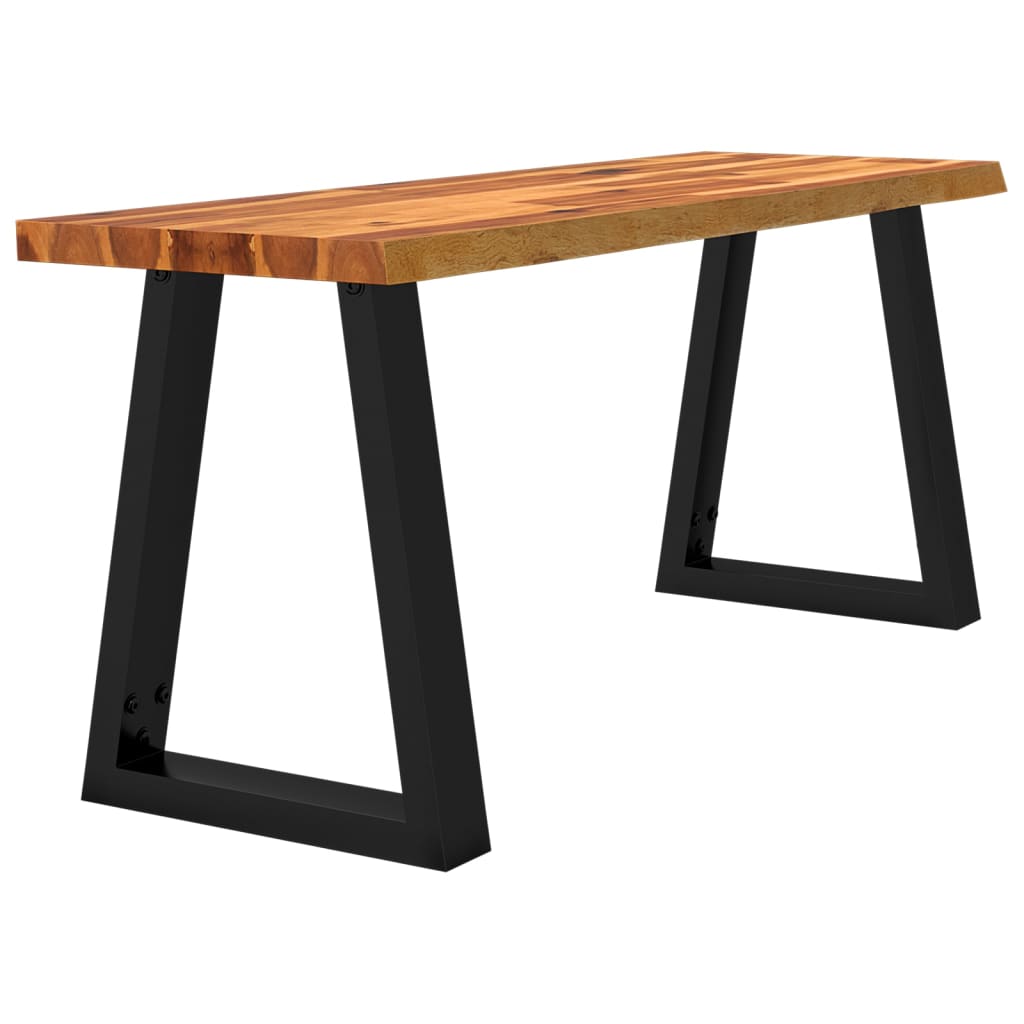 Benk med naturlig kant 110 cm heltre akasie