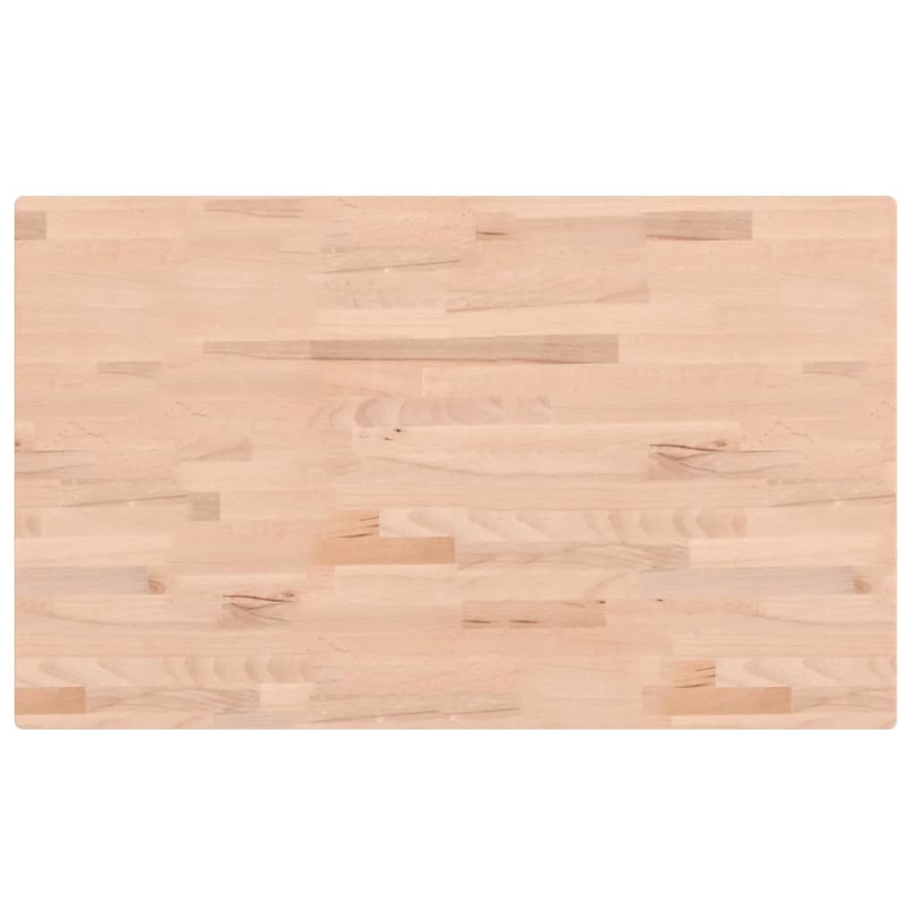 Bordplate 100x60x2,5 cm rektangulær heltre bøketre