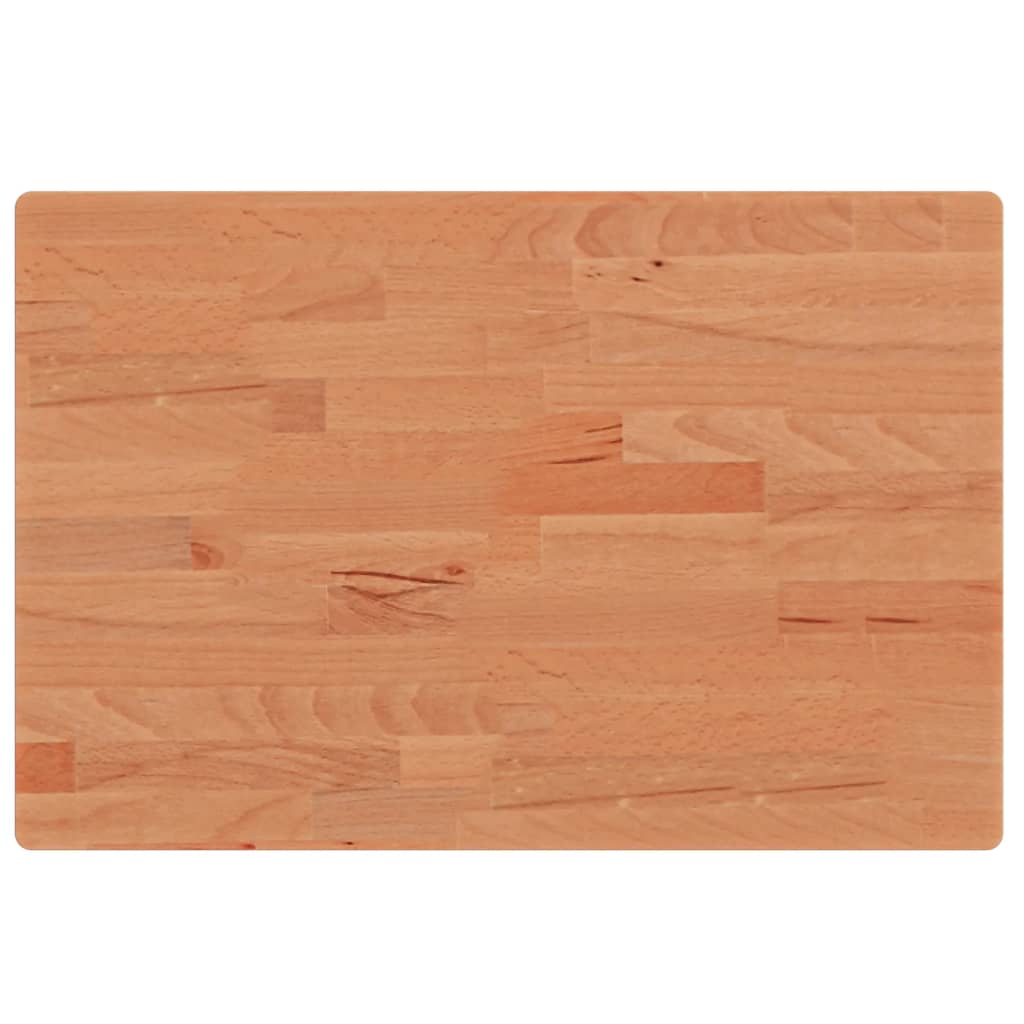 Bordplate 60x40x2,5 cm rektangulær heltre bøketre