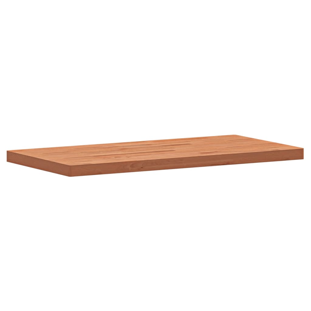 Bordplate 100x50x4 cm rektangulær heltre bøketre