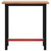 Arbeidsbenk 80x55x81,5 cm heltre bøk og metall