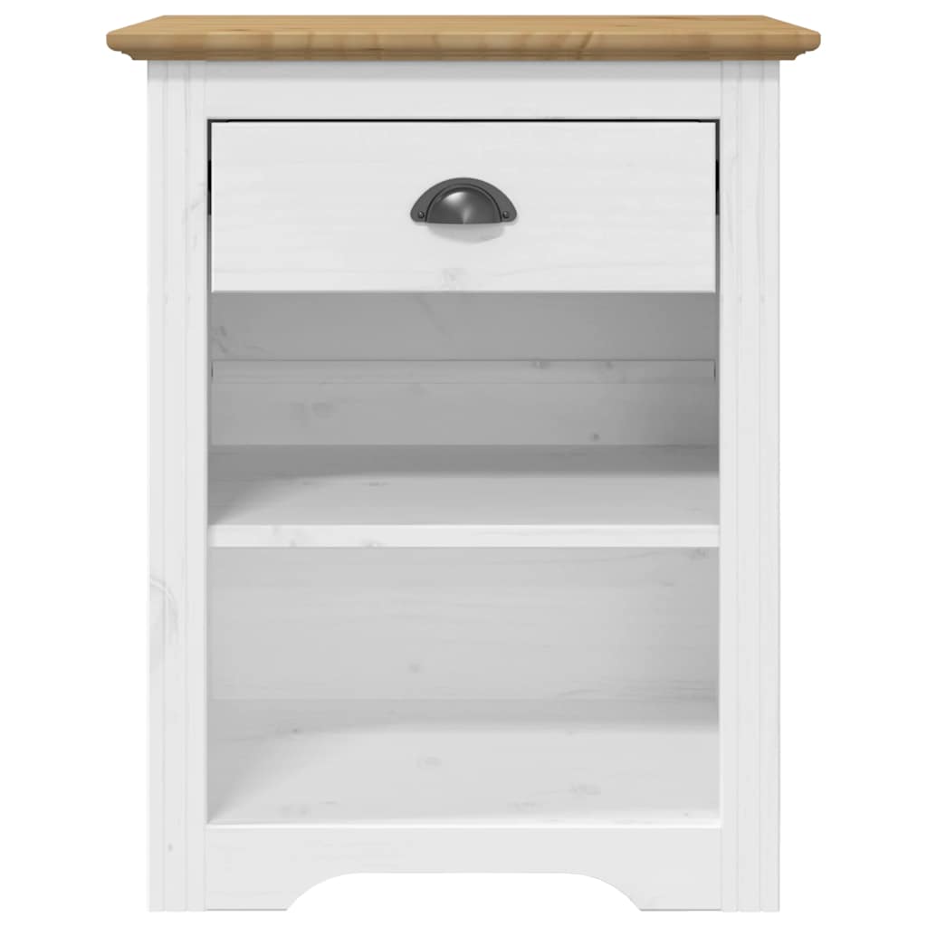 Nattbord BODO brun 53x38,5x67 cm heltre furu vidaXL