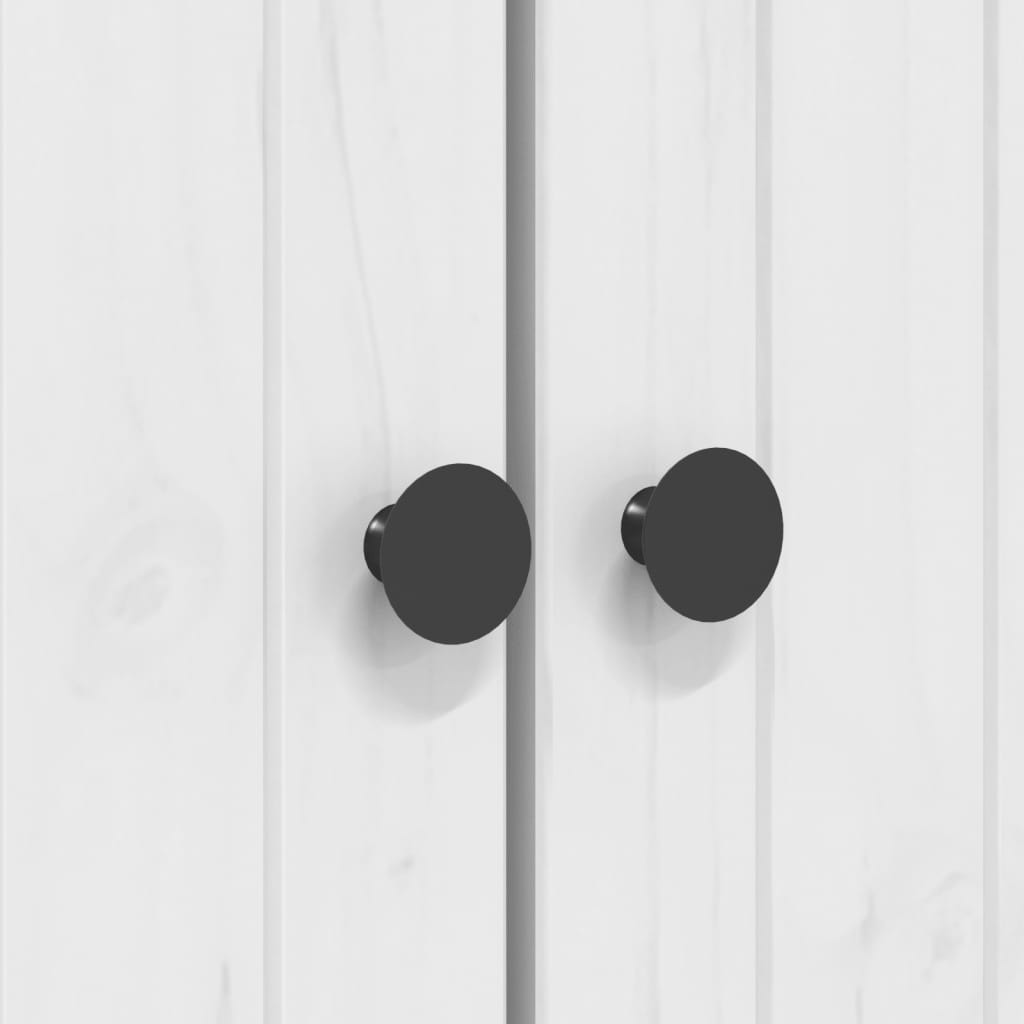 Bokhylle BODO hvit 82x40x173 cm heltre furu