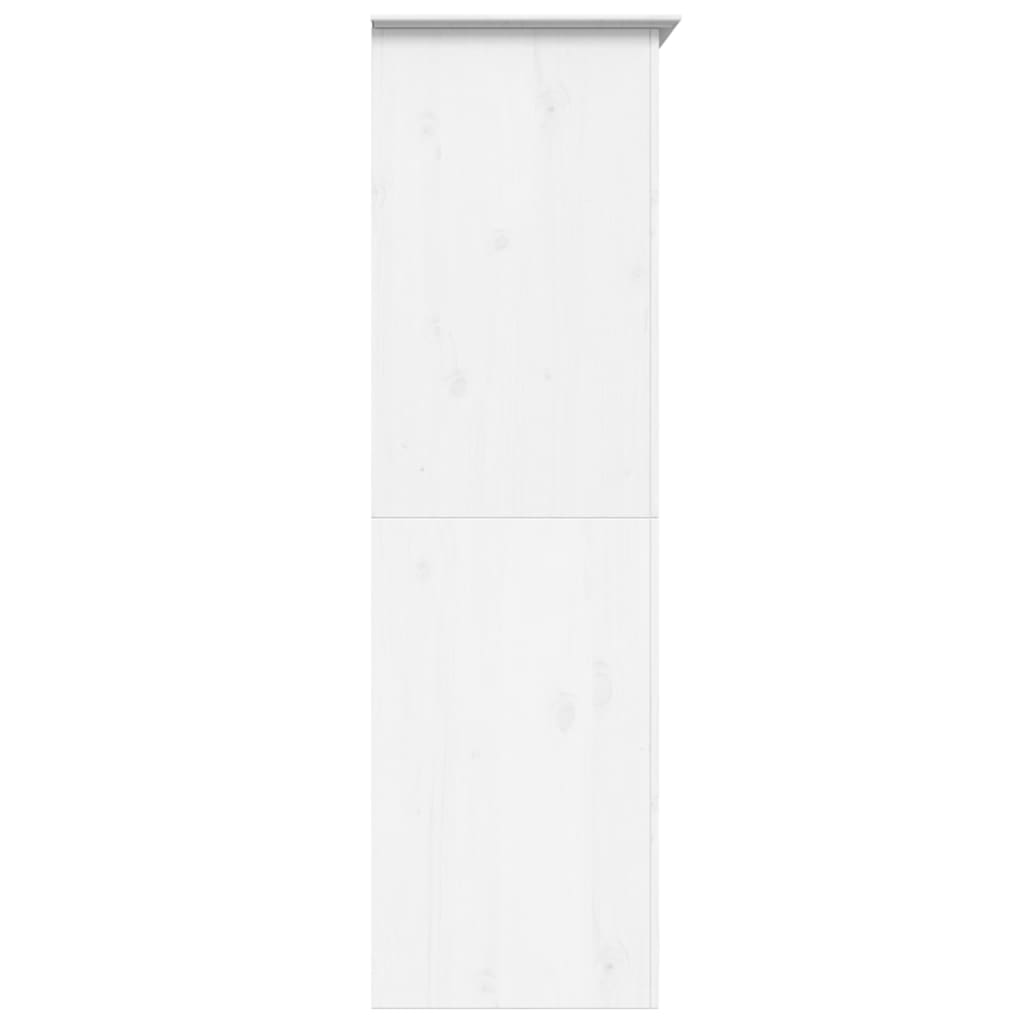 Garderobe BODO hvit 99x53,5x173 cm heltre furu