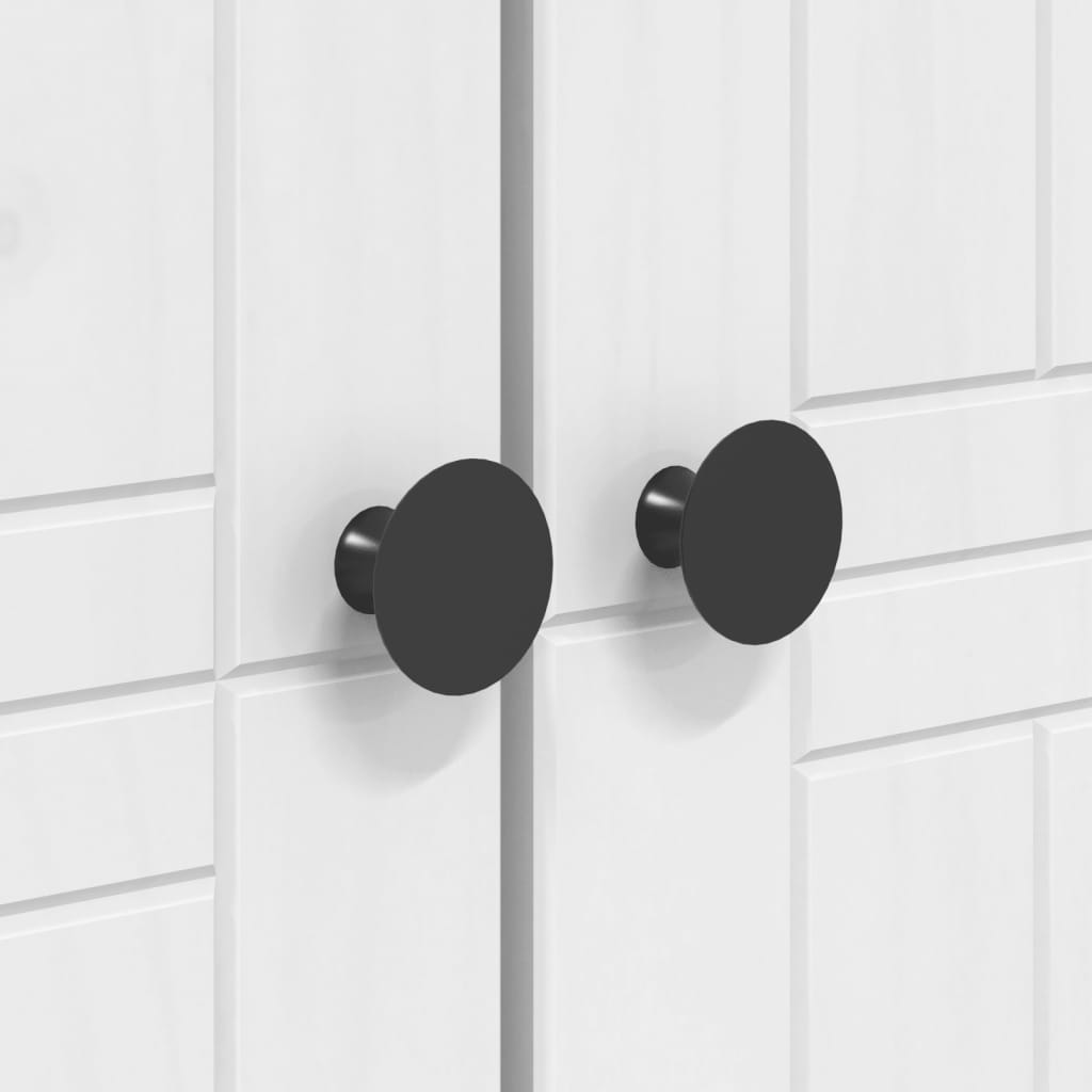 Garderobe BODO hvit 99x53,5x173 cm heltre furu