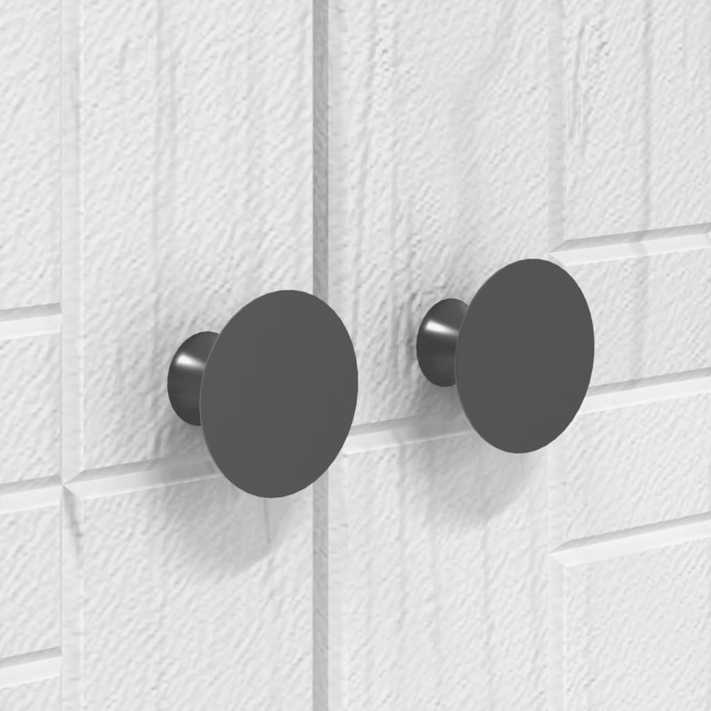 Garderobe BODO hvit 146x53,5x173 cm heltre furu