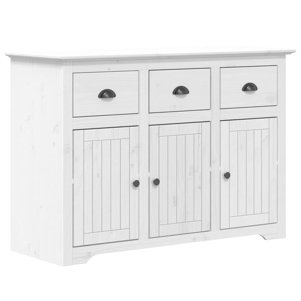 Garderobe BODO hvit 115,5x44x80 cm heltre furu vidaXL