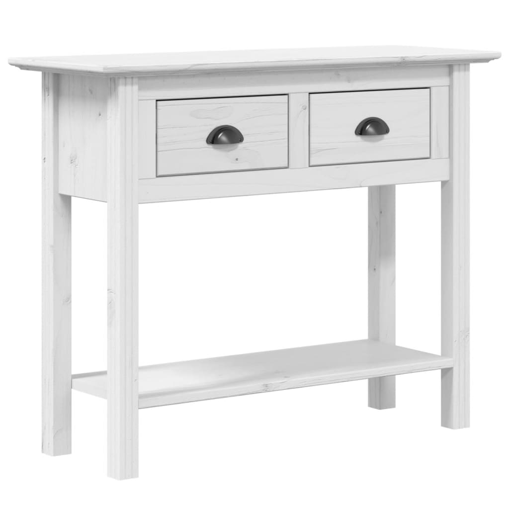 Salongbord BODO hvit 91x35x74 cm heltre furu vidaXL