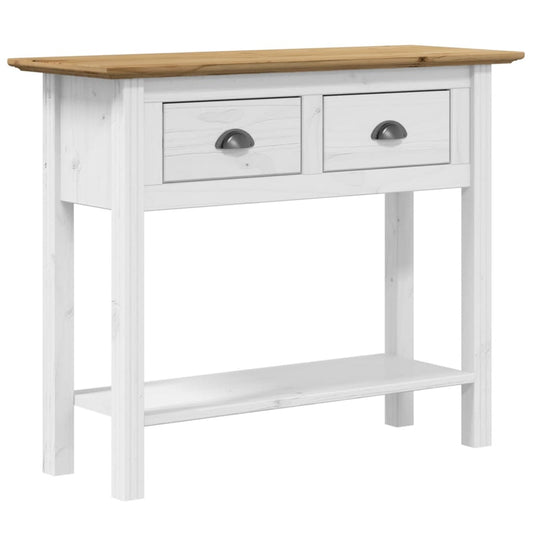 Konsollbord BODO brun 91x35x74 cm heltre furu